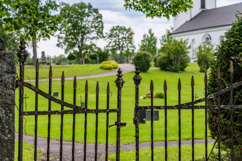 Church Fence Installation detail