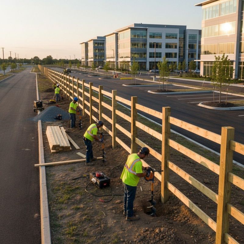 Wood Fence Installation detail